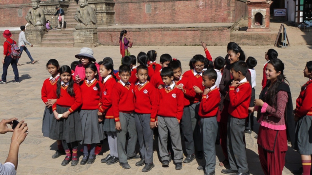 Schulklasse-Bhaktapur