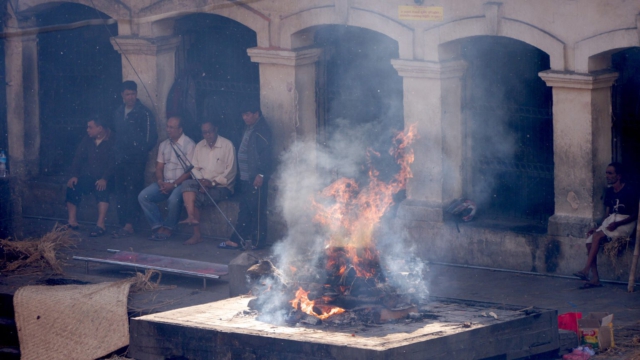 Verbrennung-Bagmati-Fluss-Kathmandu
